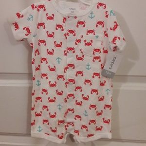 BRAND NEW Carter's snap on romper